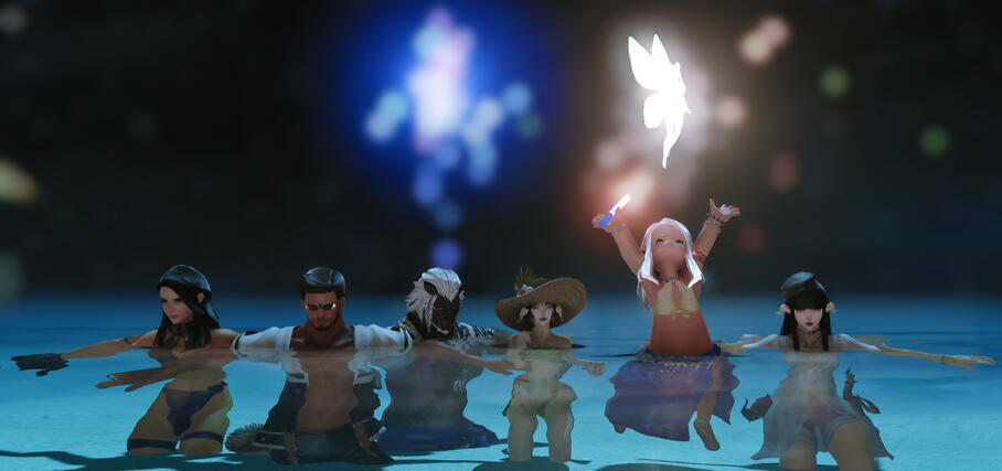 Nighttime beach vibes